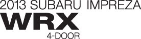 2013 Subaru Impreza WRX 4dr (M5)